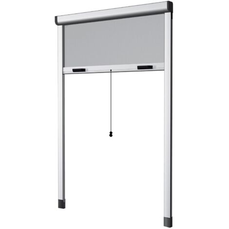 zanzariera verticale avvolgibile "roto" marrone 100x170 cm (1/2)