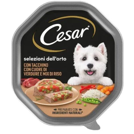 Cesar Cane Selezioni dell'Orto 150gr Tacchino verdure e Riso