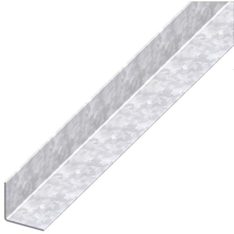 ANGOLARE IN ACCIAIO ALFER LAMINATO A FREDDO ZINCATO LATI UGUALI 15,5/15,5 PROFILO 1 MT