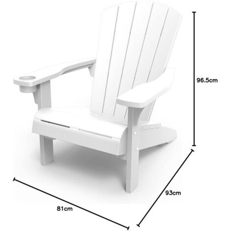 Sedia Keter Alpine Adirondack Bianco - K250861K450KK (1/9)