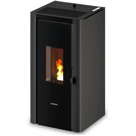 stufa a pellet ermetica freepoint "indigo 7 t2" antracite 7 kw (1/4)