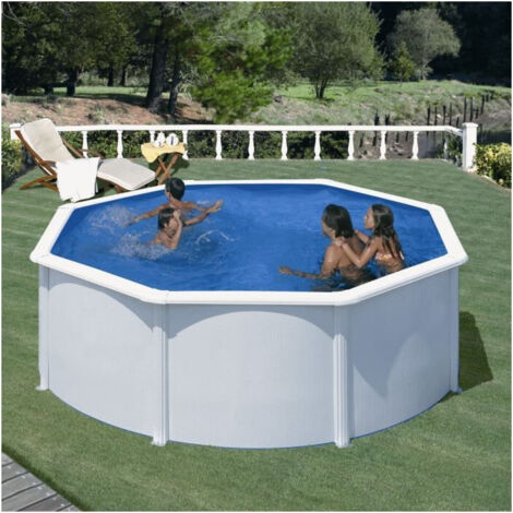 Piscina fuori terra rotonda Gre Fidji 300 cm – Profondità 120 cm – Filtro a sabbia 4 mc/h – Capacità 7418 litri – Liner in pvc blu con trattamento anti UV (1/5)