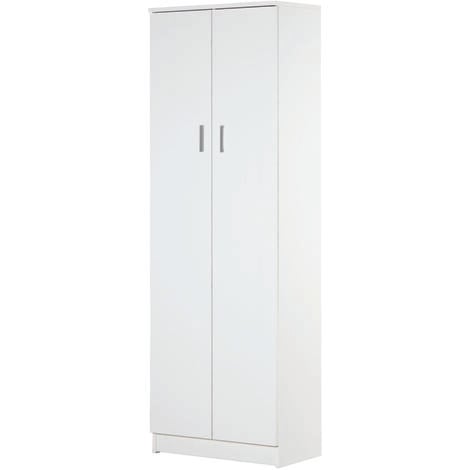 Mobile 2 Ante Portascope Bianco Fiammato, 63x183x34 Cm in vendita online