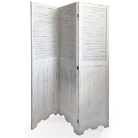 paravento a 3 ante "shabby", 132x3x168 cm