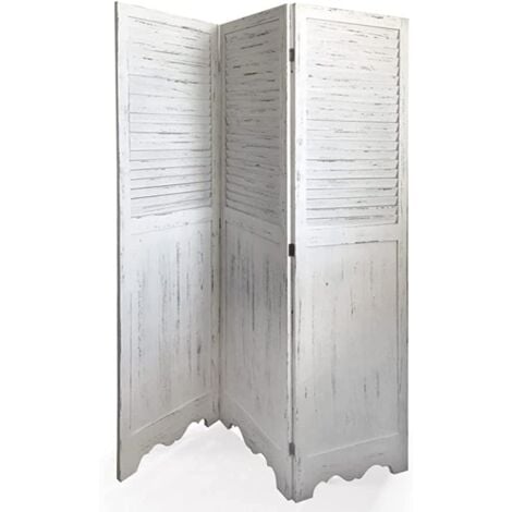 paravento a 3 ante "shabby", 132x3x168 cm