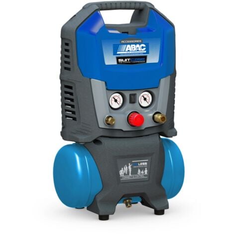 compressore aria portatile silenziato abac "suitcase 6" 6l 1,5hp