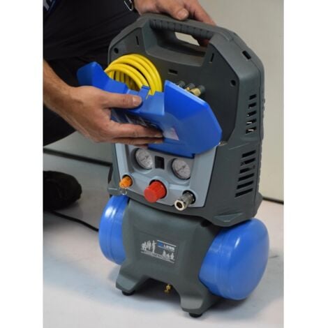 compressore aria portatile silenziato abac "suitcase 6" 6l 1,5hp