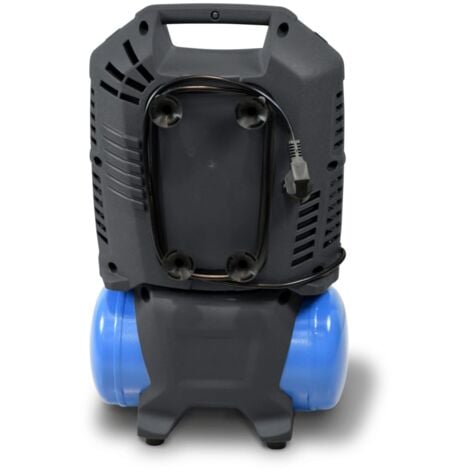 compressore aria portatile silenziato abac "suitcase 6" 6l 1,5hp