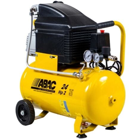 compressore aria lubrificato abac "pole position b20" 24l 2hp