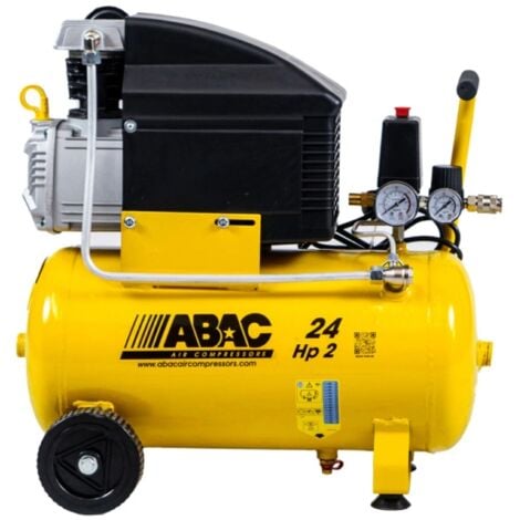 compressore aria lubrificato abac "pole position b20" 24l 2hp