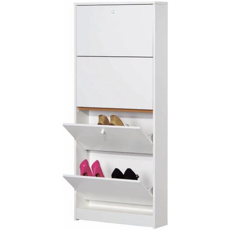 SCARPIERA 5 RIBALTE MOD. MULTIUSO CM 62X18 H. 182 BIANCO