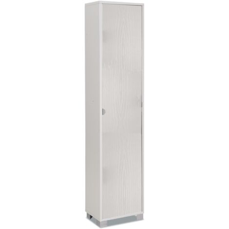 colonna 1 anta bianco fiammato, 43x190x29 cm