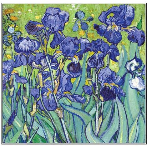 Testiere Adesive camera da letto Testiera Letto - Van Gogh - Iris  Dimensione Testiera Matrimoniale