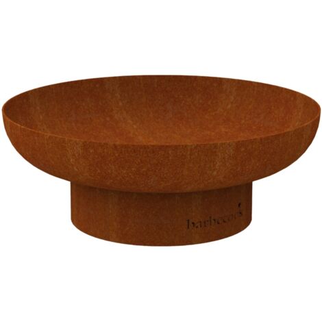 braciere per legna barbecook "jack" in acciaio corten, diametro 60 cm