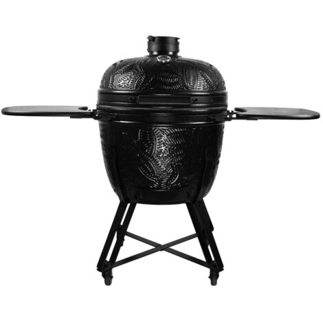barbecue a carbonella barbecook "kamado kamal" con telo di copertura in omaggio e griglia 53 cm