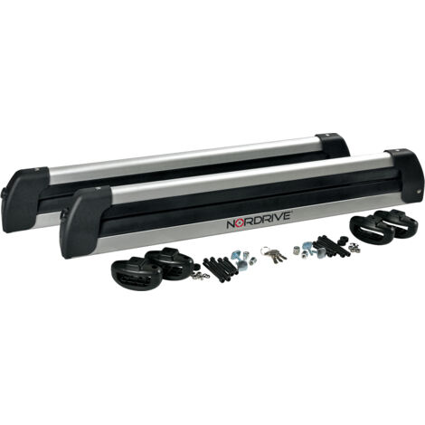 coppia portasci nordrive "nordic-king evo aluminium nk-60" argento - n40011