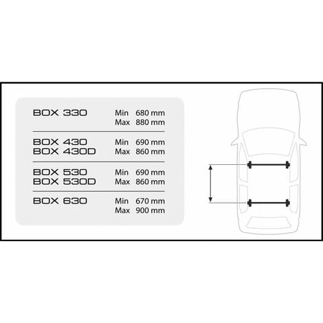 box tetto per auto 330 litri in abs bianco lucido - n60003