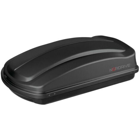 box tetto per auto nordrive 333 litri in abs nero goffrato - n60033