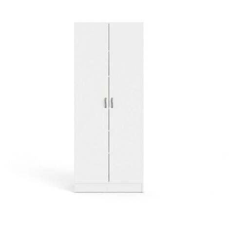 armadio bianco multifunzione, 69x35x170 cm
