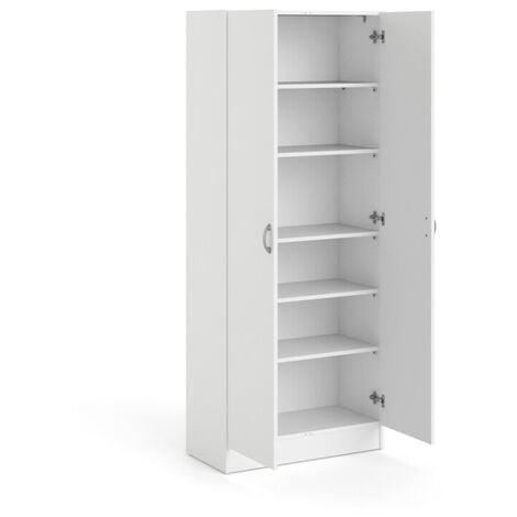 armadio bianco multifunzione, 69x35x170 cm
