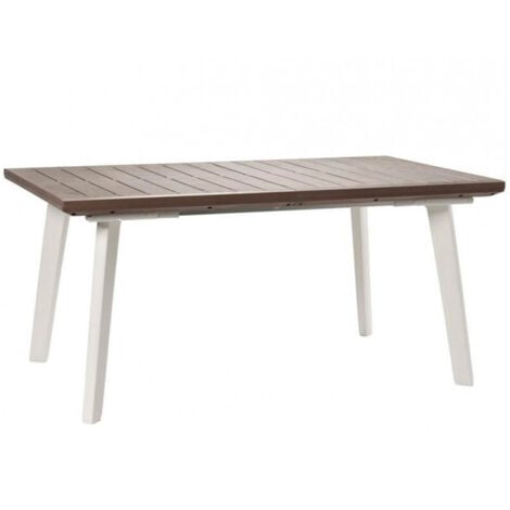 tavolo da esterno allungabile keter "harmony" in polipropilene cappuccino 162/241x100,5x76,5 cm