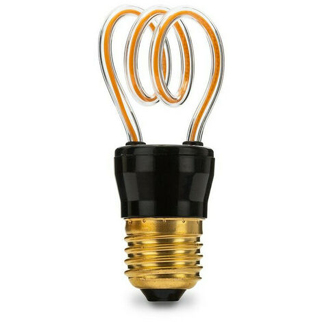 Lampadine effetto Vintage con led a Spirale Ambrate attacco E27 da 4 W –