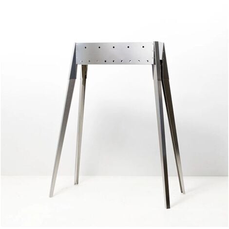 cuocispiedini a carbonella lisa "miami 500" in acciaio inox 60x36x83 cm
