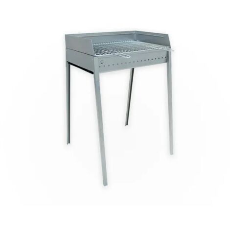 barbecue a carbonella lisa "stromboli" in acciaio inox 60,5x59,5x91 cm (1/10)