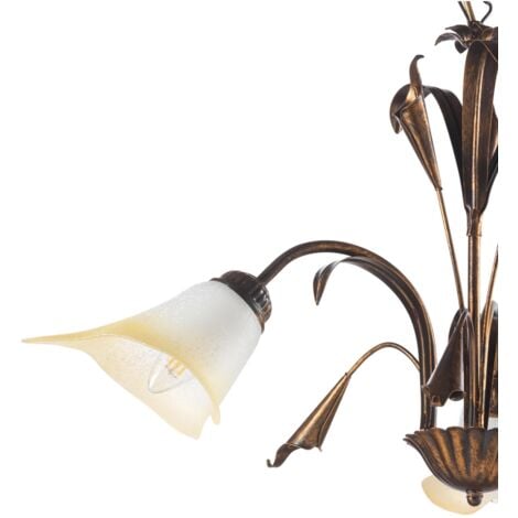 lampadario "lucrezia" 3 luci bronzo, e14