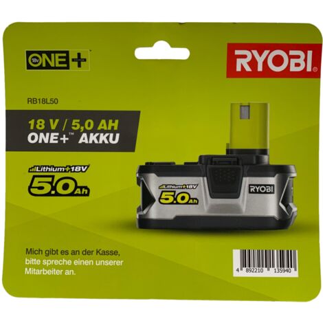 batteria di ricambio ryobi one+ "rb18l50 " 18v 5ah