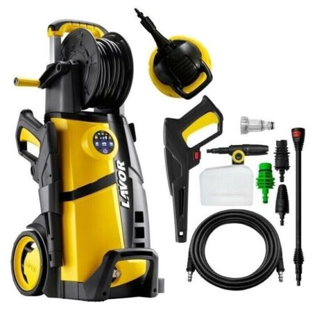 idropulitrice elettrica a freddo multiaccessoriata lavorwash "lvr4 plus 160 digit" 160 bar 510 l/h 2500 w