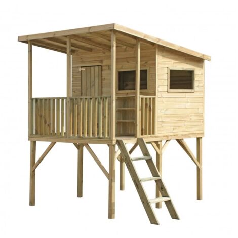 casetta da giardino per bambini in legno domus "angelo" 220x174,5x272 cm