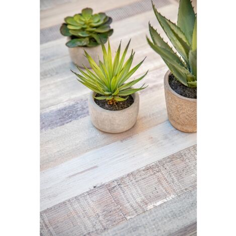 tavolo da giardino allungabile "miami" 165/200x100x72 cm color lino - grosfillex