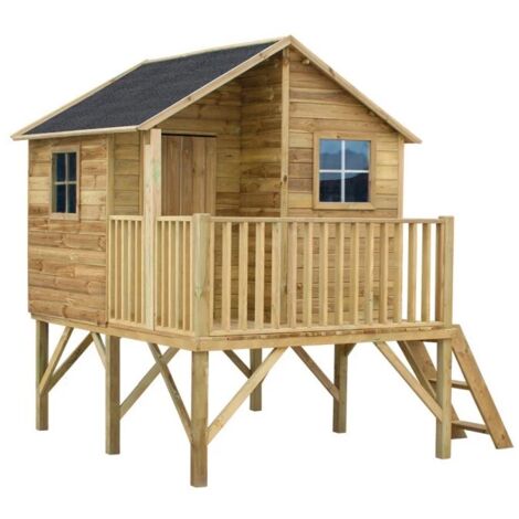 casetta da giardino per bambini domus "leonardo" in legno 175x226x250,5 cm