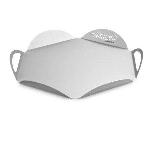 vassoio in alluminio gimetal con disegno petalo, 33 cm (1/4)