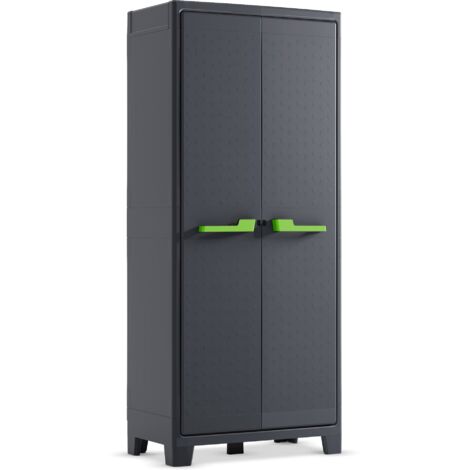 armadio alto keter "moby" in resina grafite 80x44x182 cm (1/10)