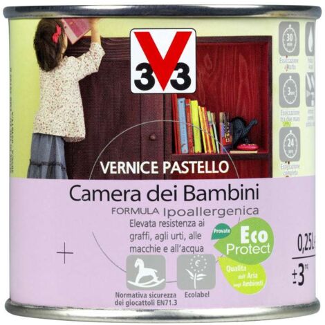 Vernice per legno pastello lt 0,25 bianco panna