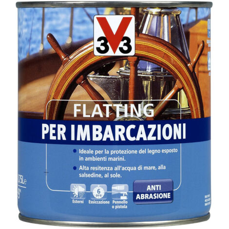 Vernice Flatting per Legno delle Imbarcazioni 750 ml V33 - Incolore Ambrato