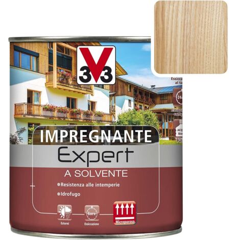 V33 Impregnante a Solvente Linea Expert Trasparente Incolore 750 ML