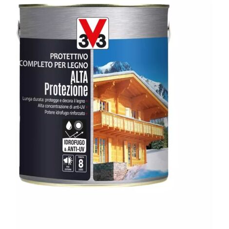 protettivo completo per legno alta protezione a solvente, colore castagno chiaro - 2,5 litri