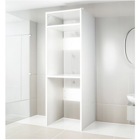 mobile per lavatrice e asciugatrice bianco 70x64x203 cm