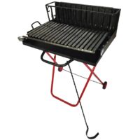 barbecue a legna pieghevole arnold con griglia 67x50 cm