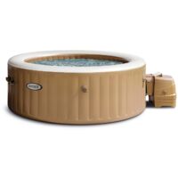 piscina idromassaggio gonfiabile intex "pure spa bubble massage" 196x71cm 4 posti con pompa - cod. 28426ex