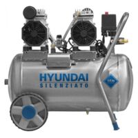 Hyundai 65706 Compressore 2200 W Oil Free silenziato 50 L