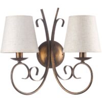 applique onli "pompei" 2 luci bronzo, e14
