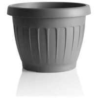 BAMA VASO DA TERRA IN PLASTICA ROTONDO 35 CM COLORE GRIGIO