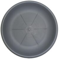 Sottovaso Tondo Cm. 26 Grigio Per Vaso Da Fiori Bama
