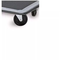 set 4 ruote rigide per carrello portatutto pieghevole essenza