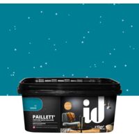 pittura decorativa effetto paillett initiatives decoration "venise" turchese 2000 ml