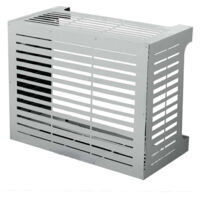 Divina Home Copricondizionatore in Alluminio - Bianco - 86x44x68 cm